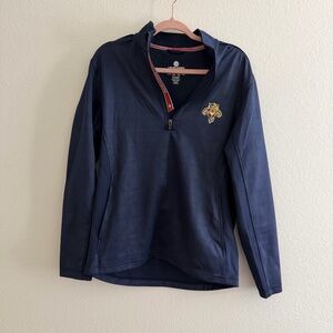 LevelWear Men’s Florida Panthers Hockey Navy Quarter-Zip Pullover Size Medium